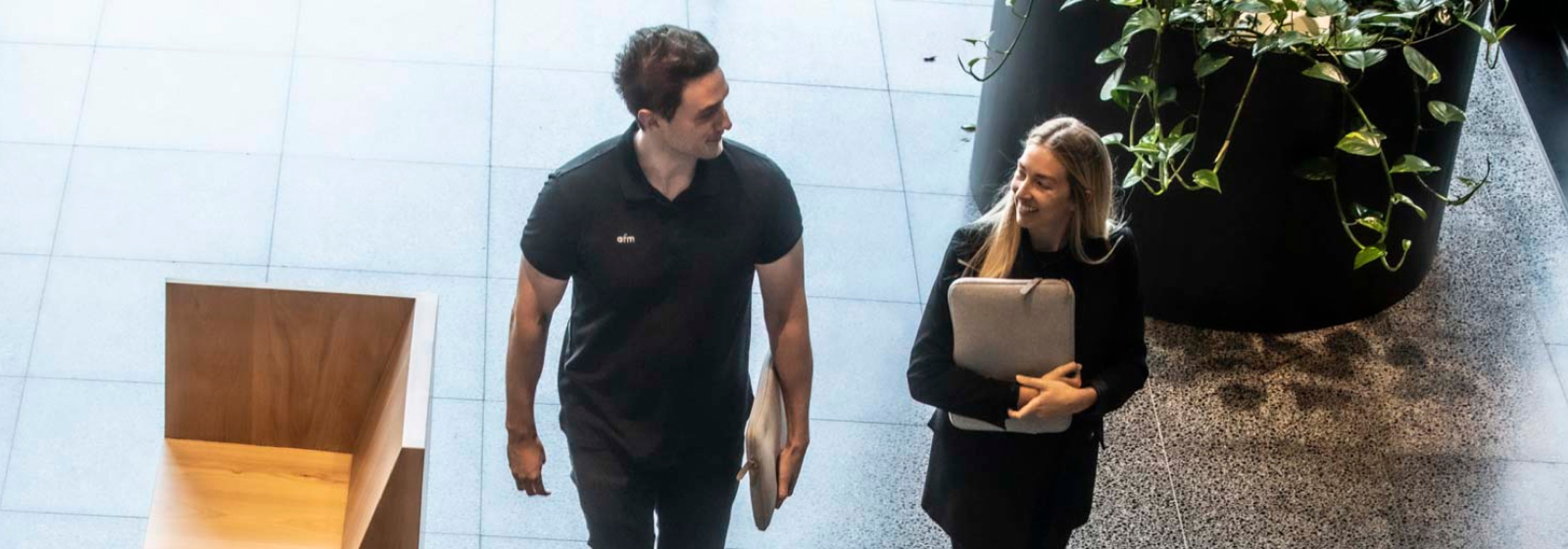 efm team walking to meeting